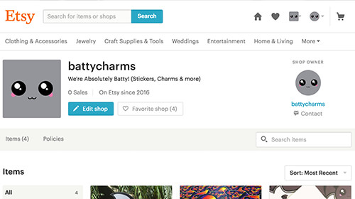 battycharms is on etsy